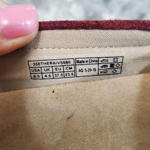 Vionic Orthaheel Thera Burgundy Wine Studded Stud Kiltie Fringe Moccasin Loafers - Picture 7 of 8